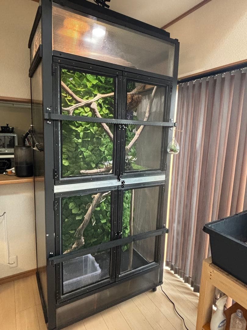 大型爬虫類　中古自作飼育ケージ　運搬可能エリア有り