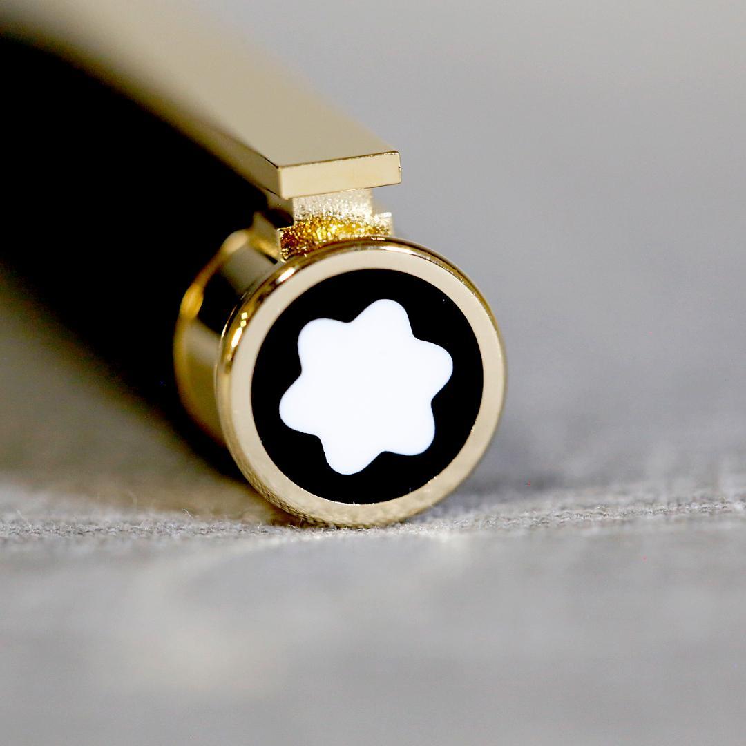 【美品 送料込み】モンブラン 万年筆 ノブレスオブリージュ ゴールド ブラック