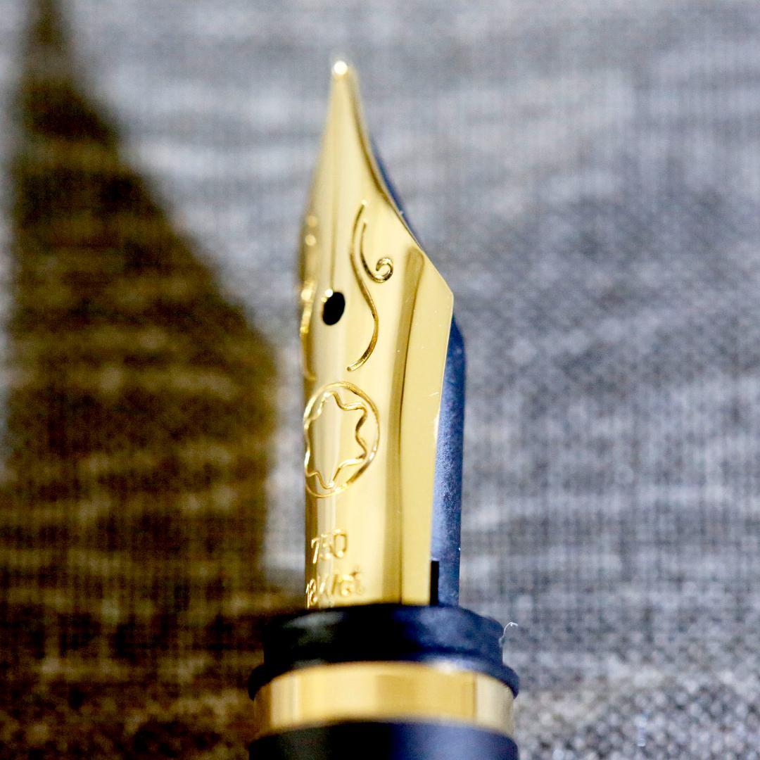 【美品 送料込み】モンブラン 万年筆 ノブレスオブリージュ ゴールド ブラック