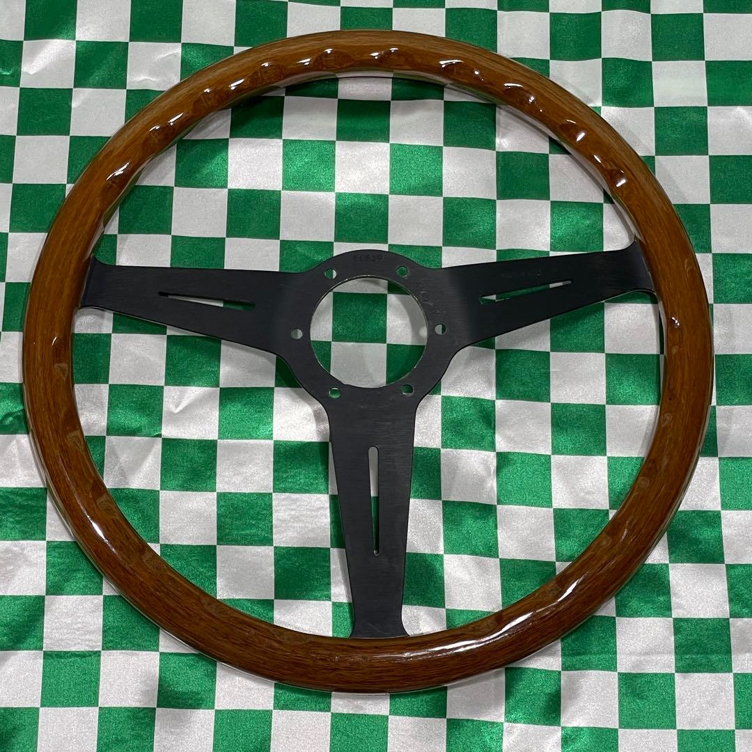 NARDI クラシック ステアリングホイール ウッド×ブラック オールド 美品