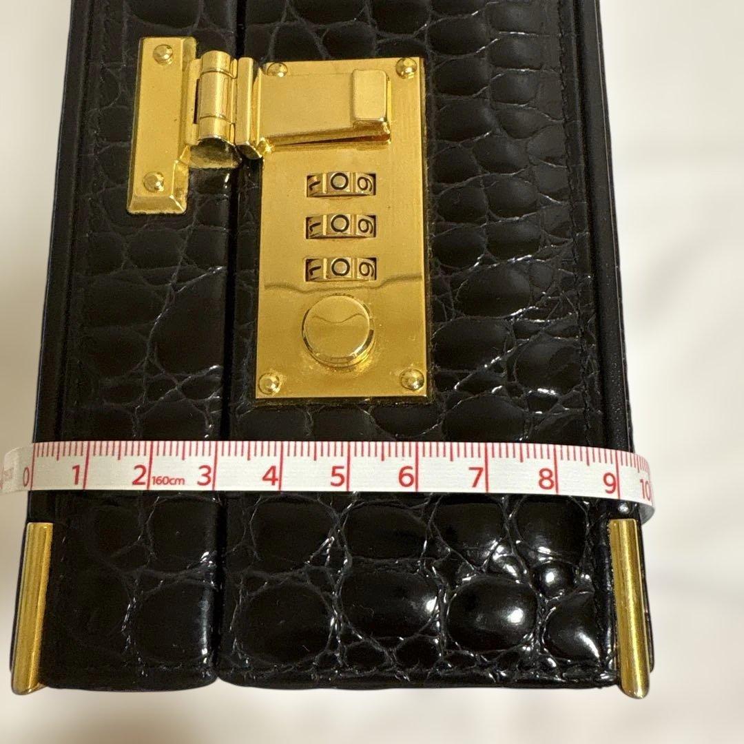美品　クロコダイル　アタッシュケース