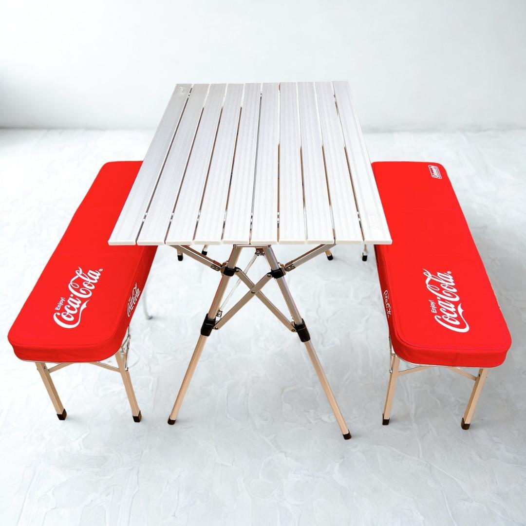 【美品✨激レア】Coleman＆コカ・コーラコラボ テーブル＆チェアセット