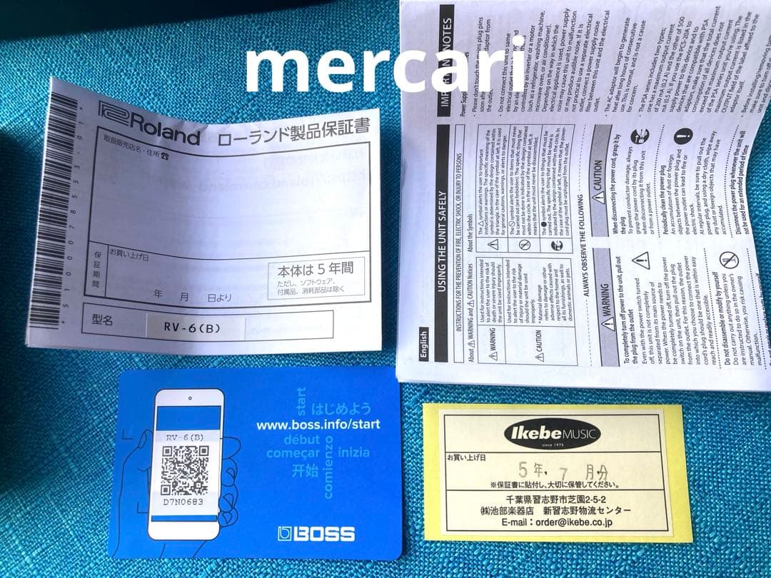 BOSS / RV-6 デジタルリバーブ ボス 美品