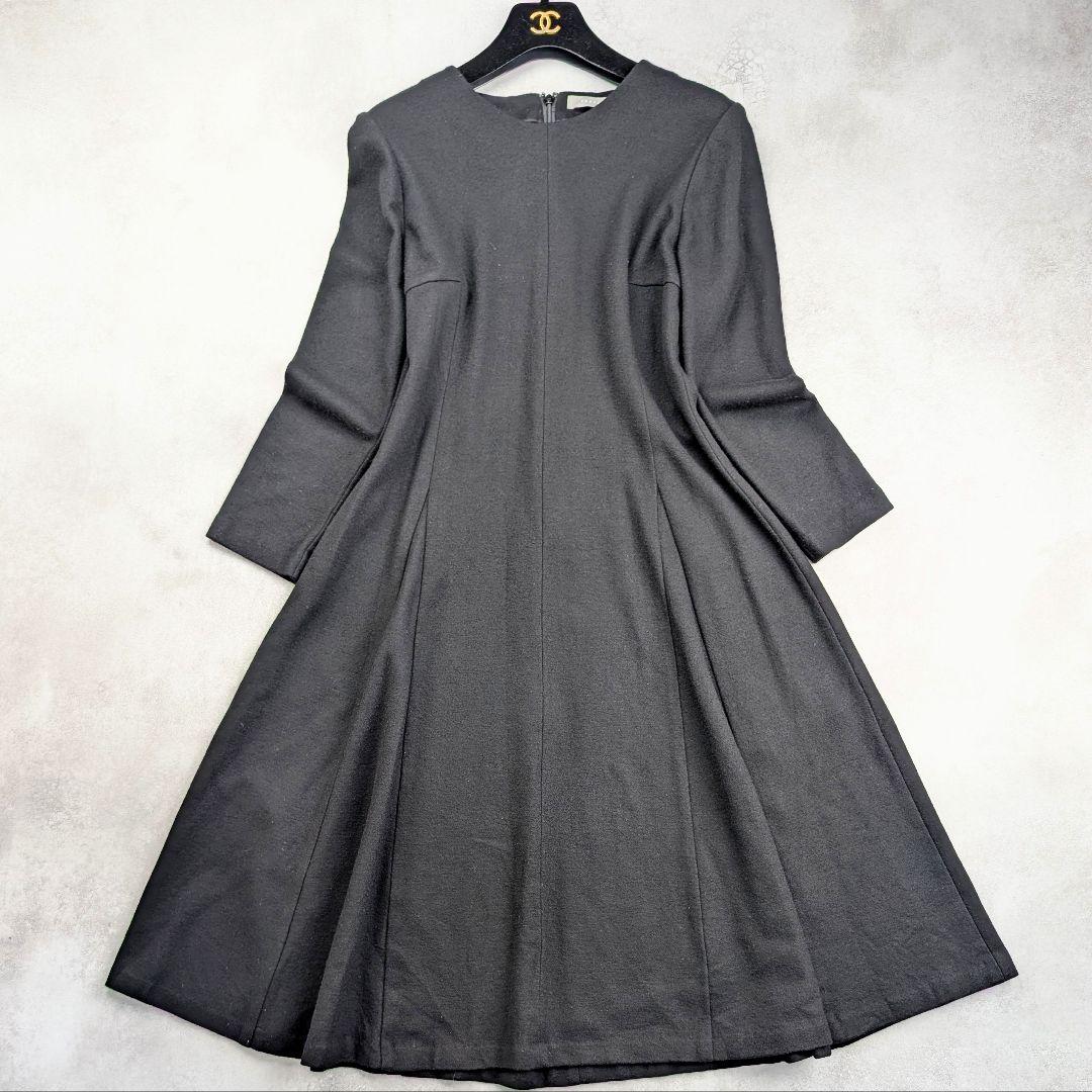 theory luxe セオリーリュクス ウール100% フレアワンピース