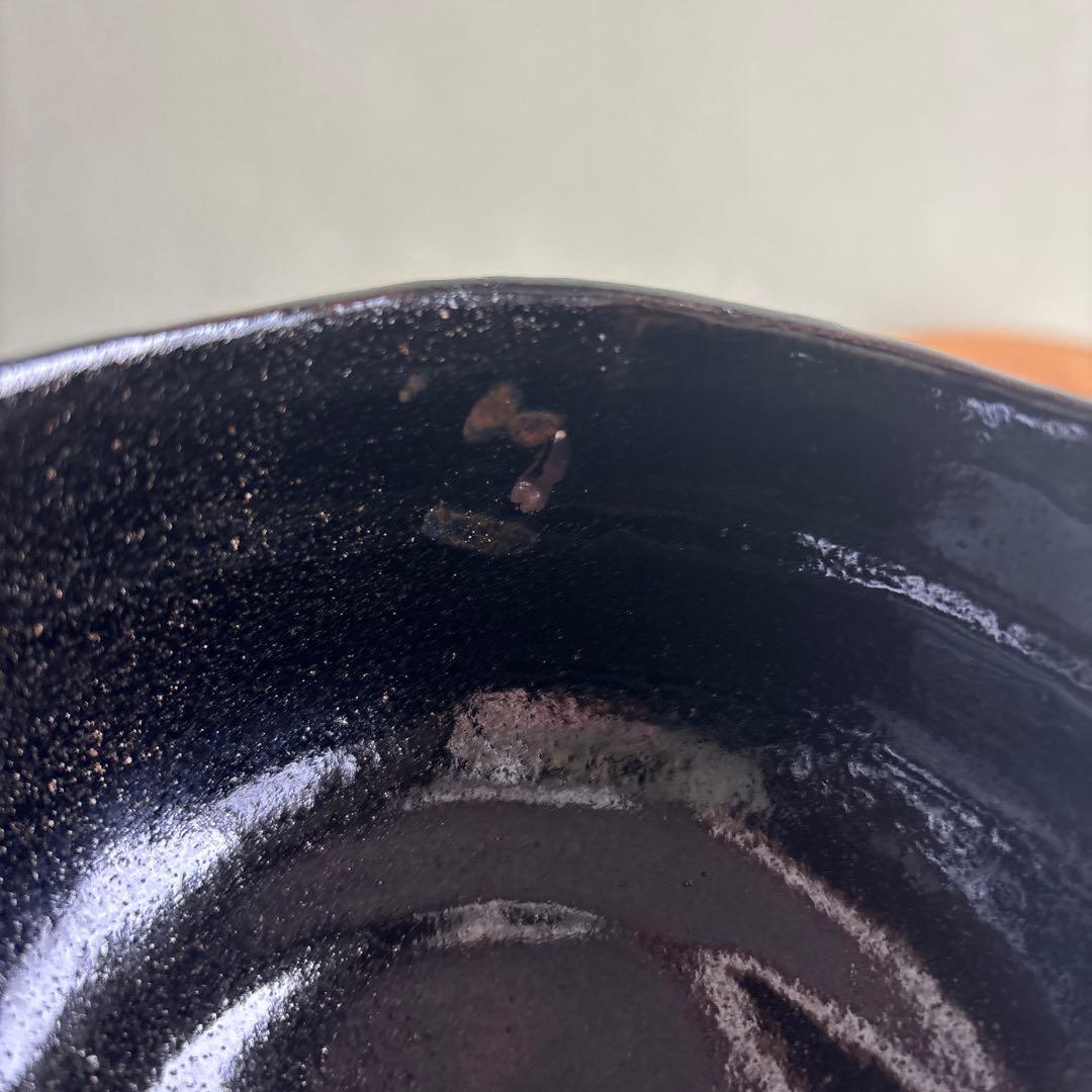 黒楽茶碗 佐々木松楽 「銘 末廣」前大徳寺 大橋香林書付 楽焼 茶道具 共箱