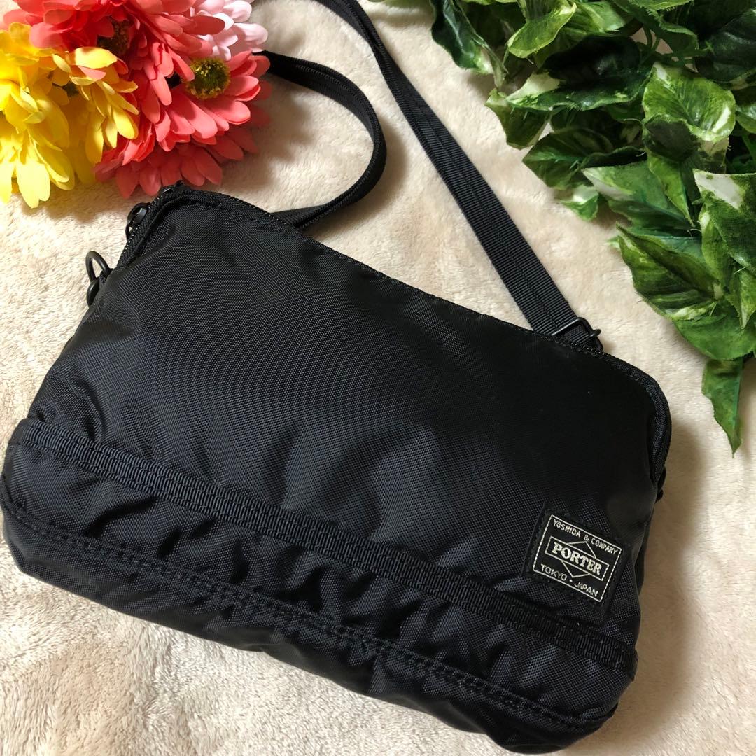 ★mos3★未使用に近い　極美品　ポーター　フラッシュ　ショルダー