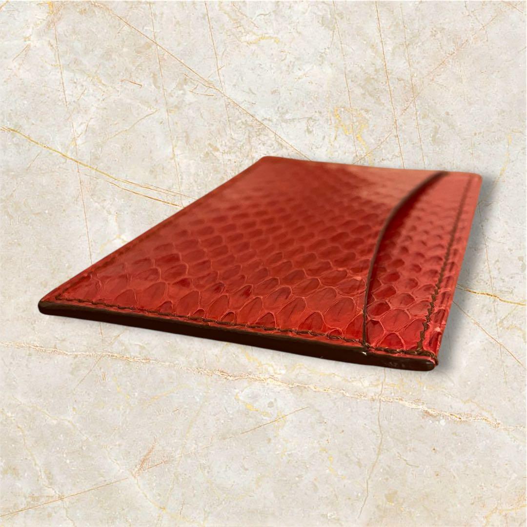 美品　カルティエ　Cartier　カードケース　名刺入れ　パイソンレザー