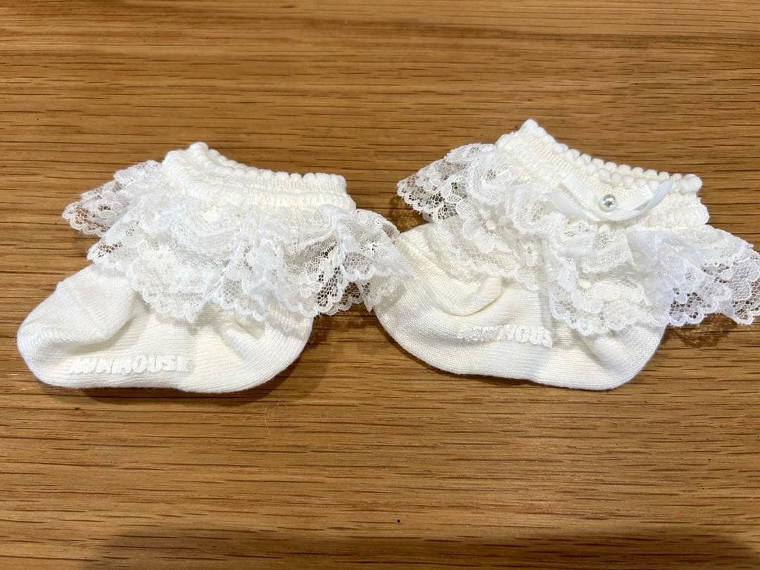 miniHOUSE ホワイトベビードレス セレモニー　4点セット