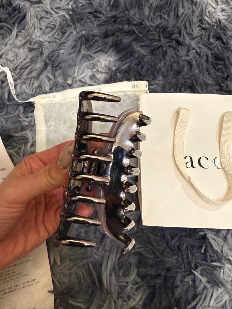 acca ストーン装飾 ヘアクリップ