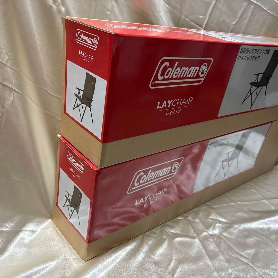新品未使用ColemanLayChair2000033808オリーブ 2脚セット