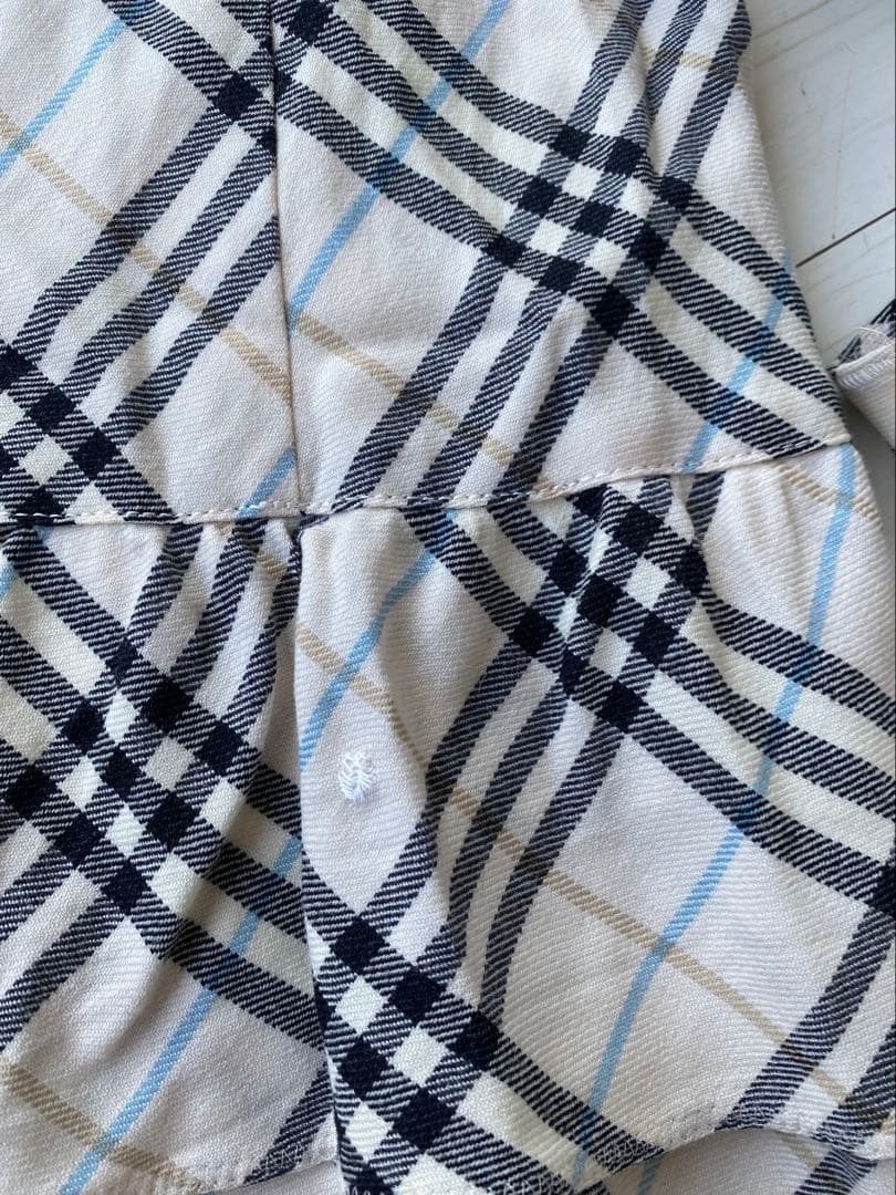 BURBERRY BLUE LABEL チェック柄ノースリーブワンピース 38