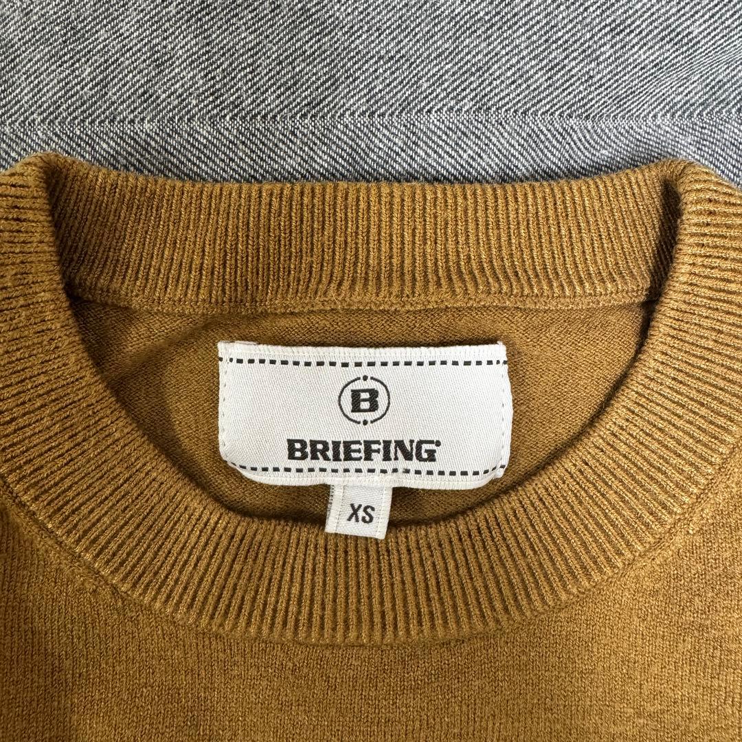 BRIEFING セーター XS ベージュ/ホワイト