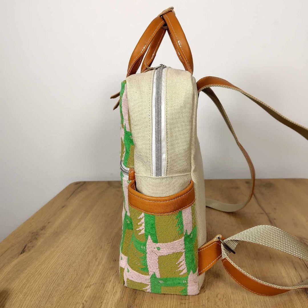 【専用】ミナペルホネン/サラブレッドマスタード/ボストン型トートリュック本革