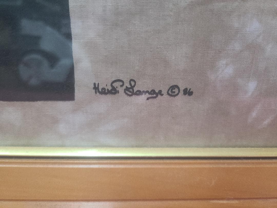 HAIDI LANGE ハイジ・ランゲ アート作品 90x90cm