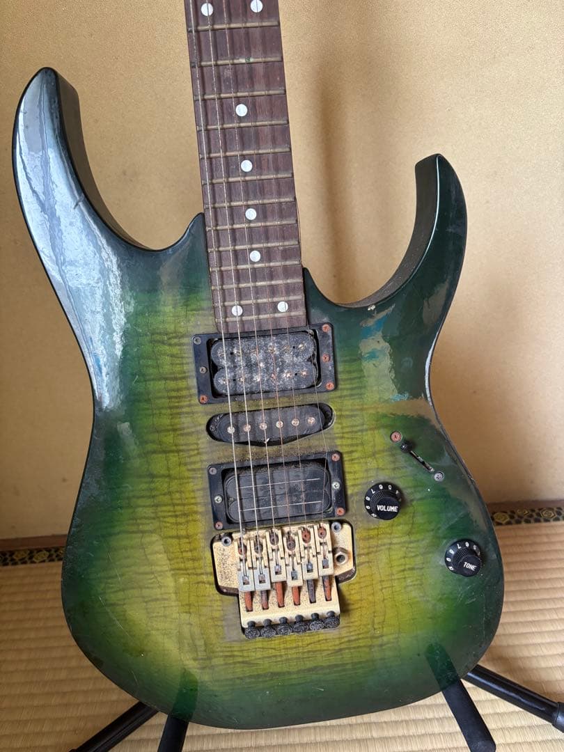 アイバニーズ RG370AHMZ SWK エレキギター【現状品】