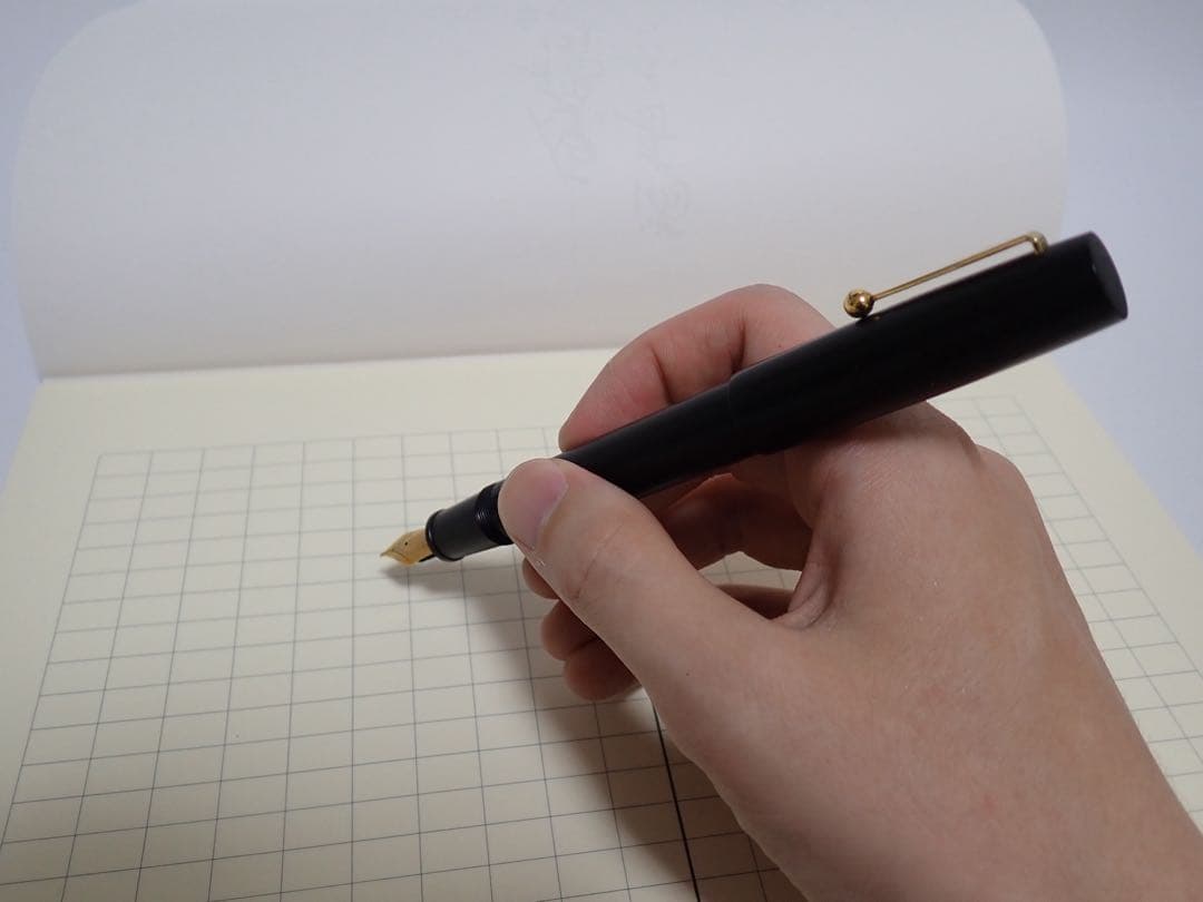 【廃番】masahiro万年筆 エボナイト パイロット 中字（M） インク止め式