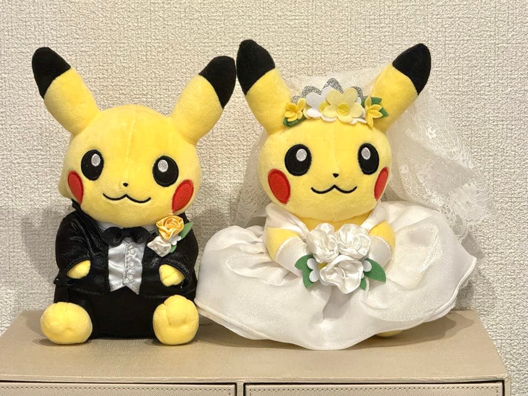 ピカチュウ　ウエディング　ぬいぐるみ　2体セット
