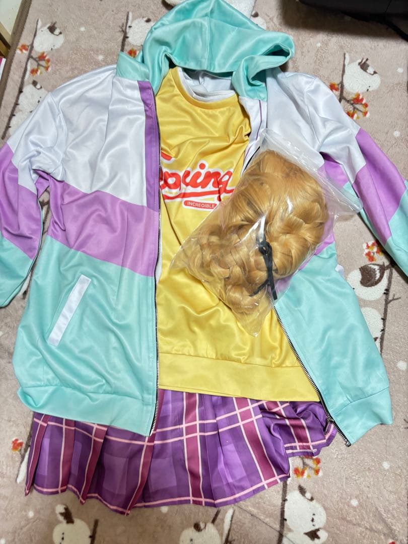 学園アイドルマスター藤田こと ねコスプレ衣装 ウィッグ付き