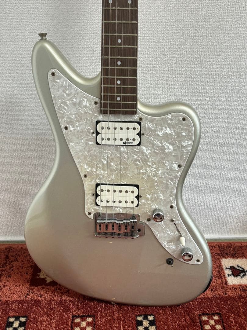 FERNANDES SG-65 エレキギター シルバー ハードケース付き