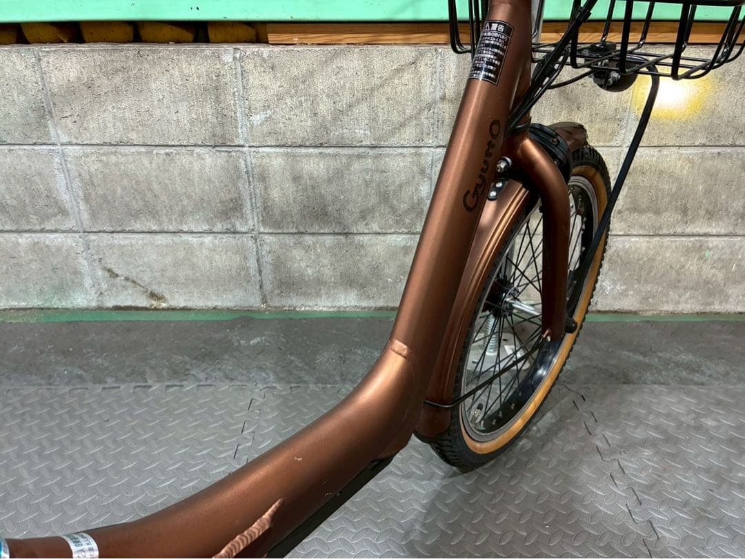 №8625電動自転車　パナソニック ギュット 20インチ✨美品✨希少カラー！