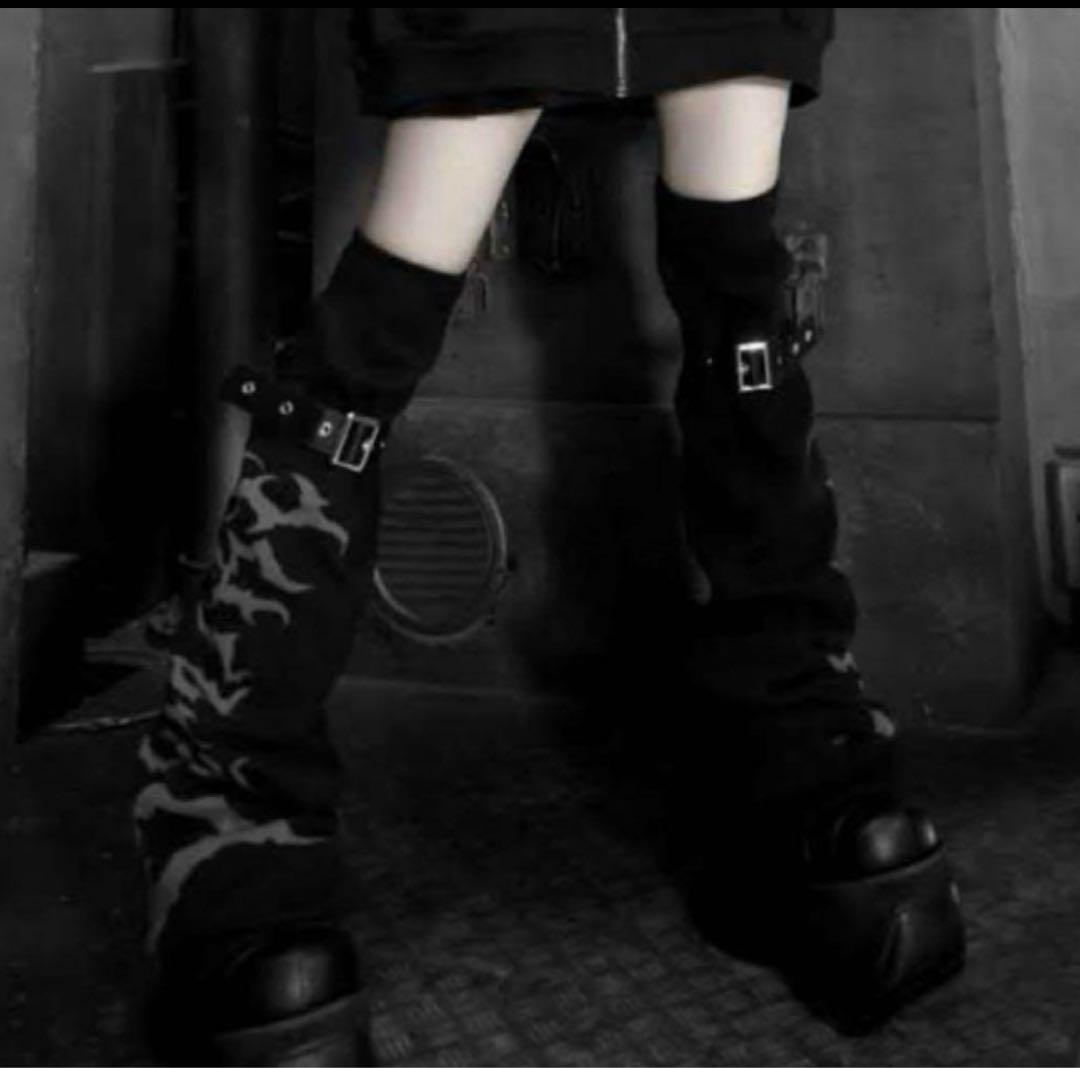 dimmoire BIGロゴニーハイウォーマー　黒