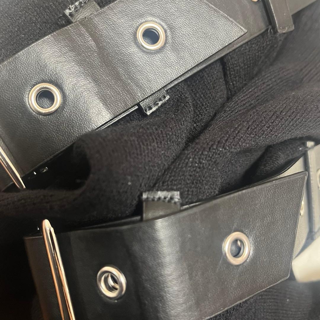 dimmoire BIGロゴニーハイウォーマー　黒