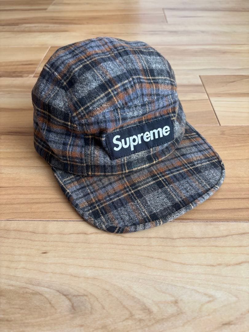 元すき家店員　Supreme Camp Cap チェック　シュプリーム