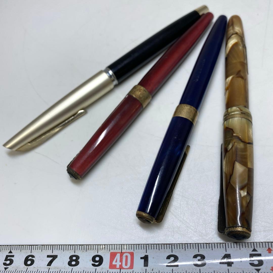14K,K14刻印　万年筆　4本　トヒカ　47g 東N7-1021①