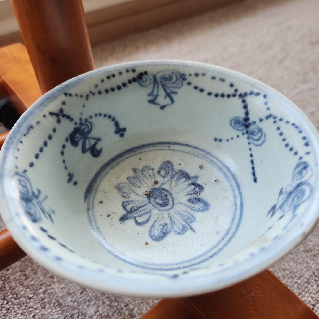 中国明朝中期頃の染付け碗