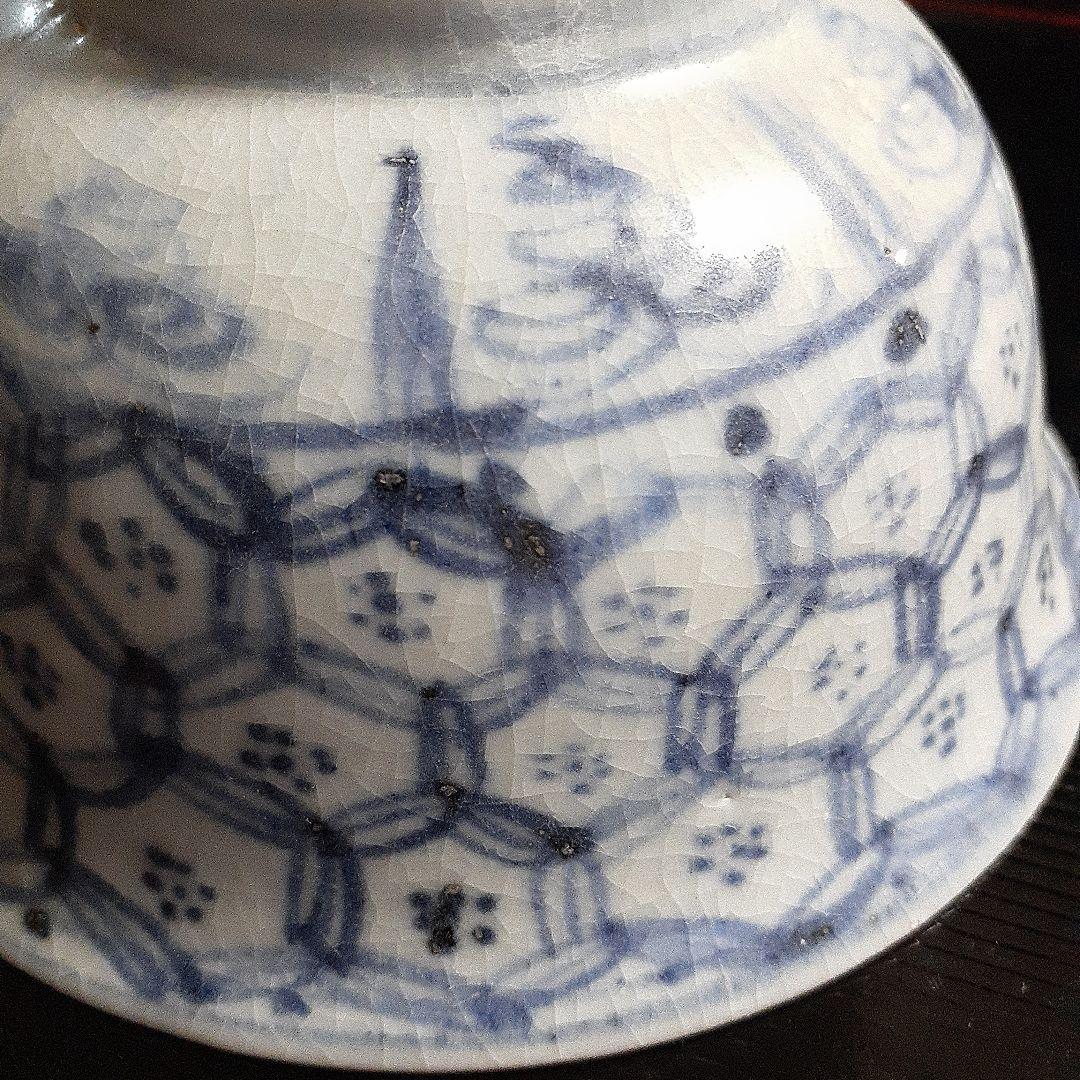 中国明朝中期頃の染付け碗