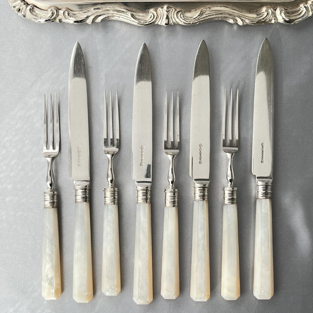 【William Yates 】【純銀継手 / 白蝶貝】パストリーセット