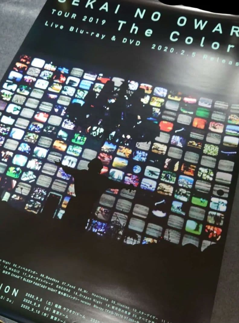 【非売品・激レア】SEKAI NO OWARI「The Color」告知ポスター