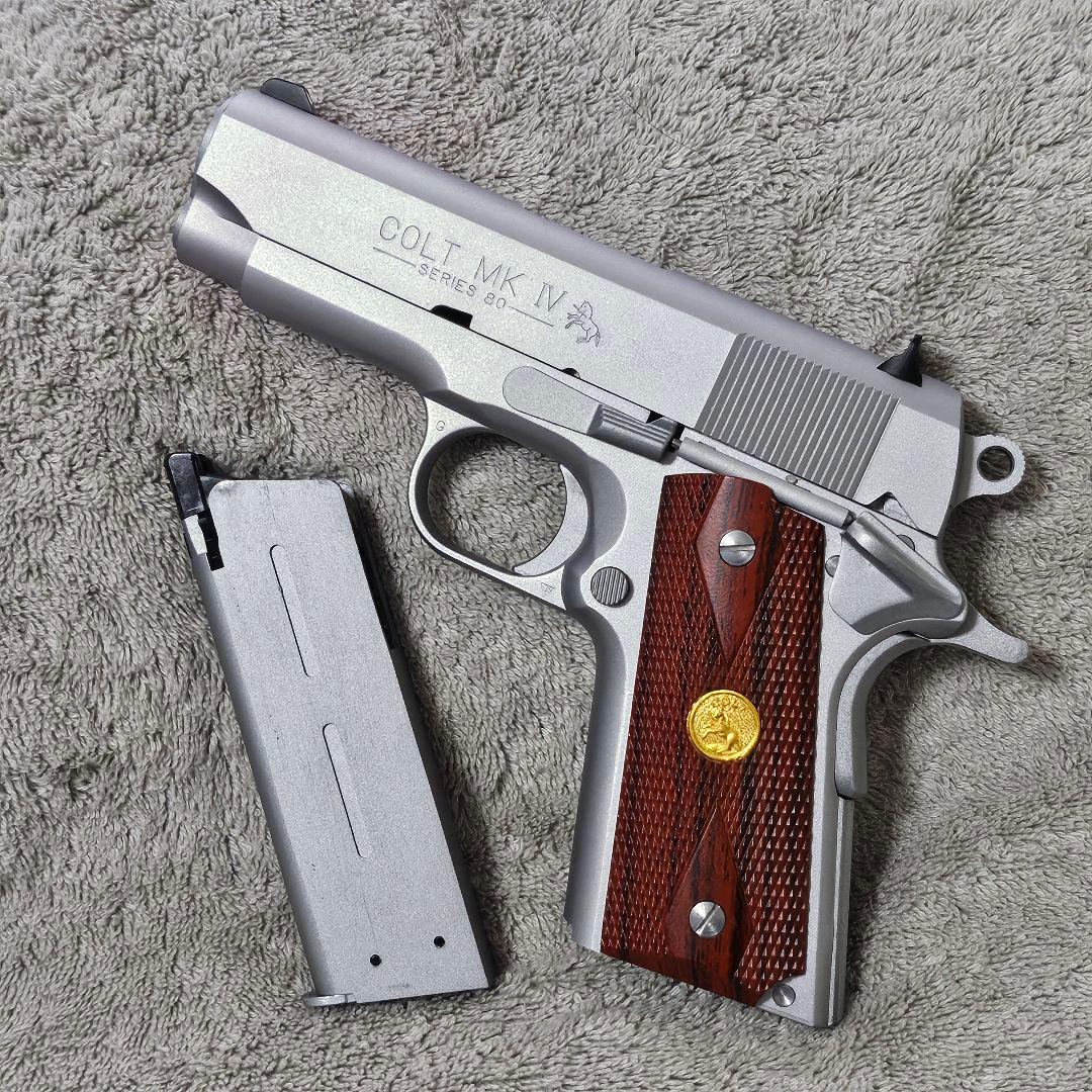 WA 純正HWガスブロ コルト オフィサーズ オールシルバー