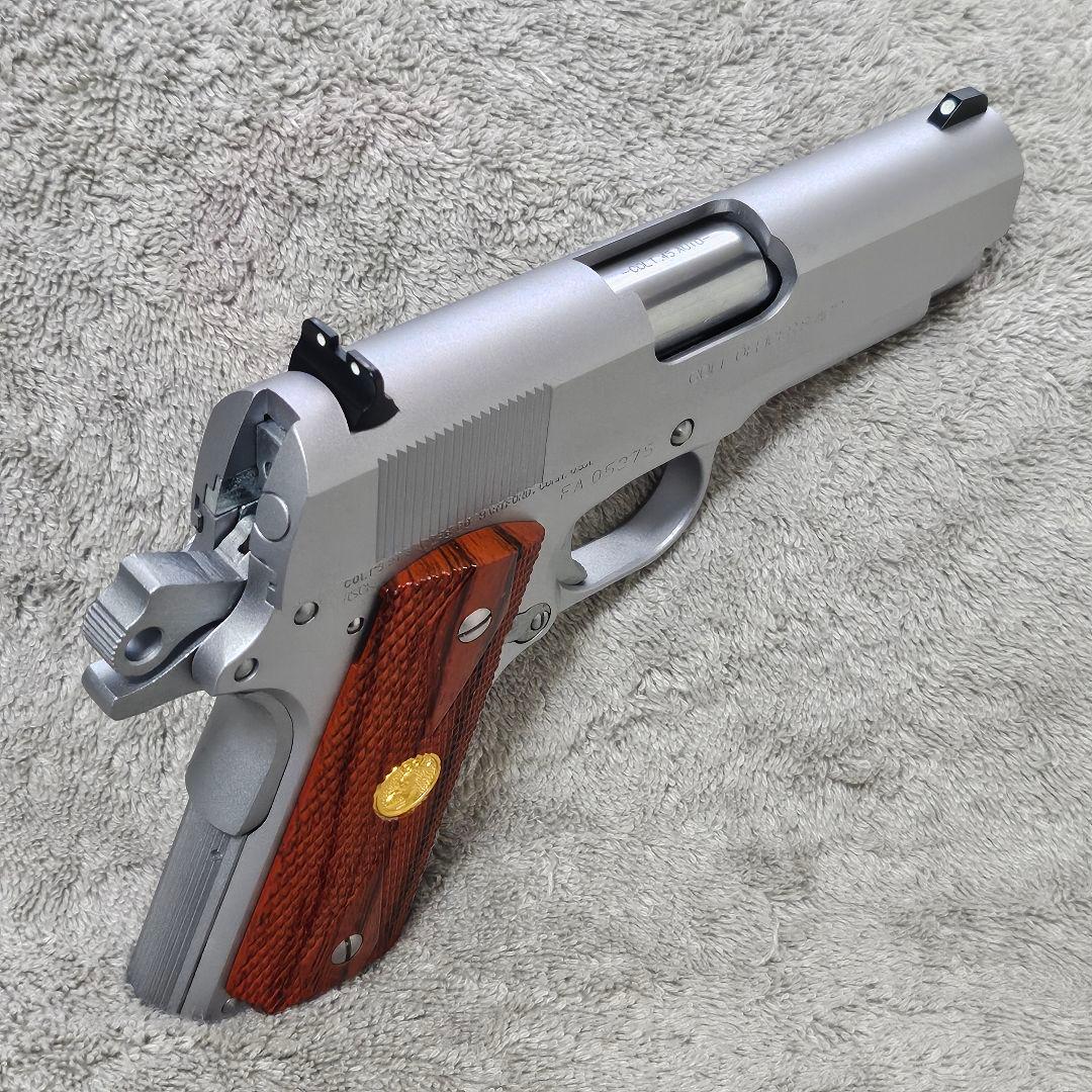 WA 純正HWガスブロ コルト オフィサーズ オールシルバー