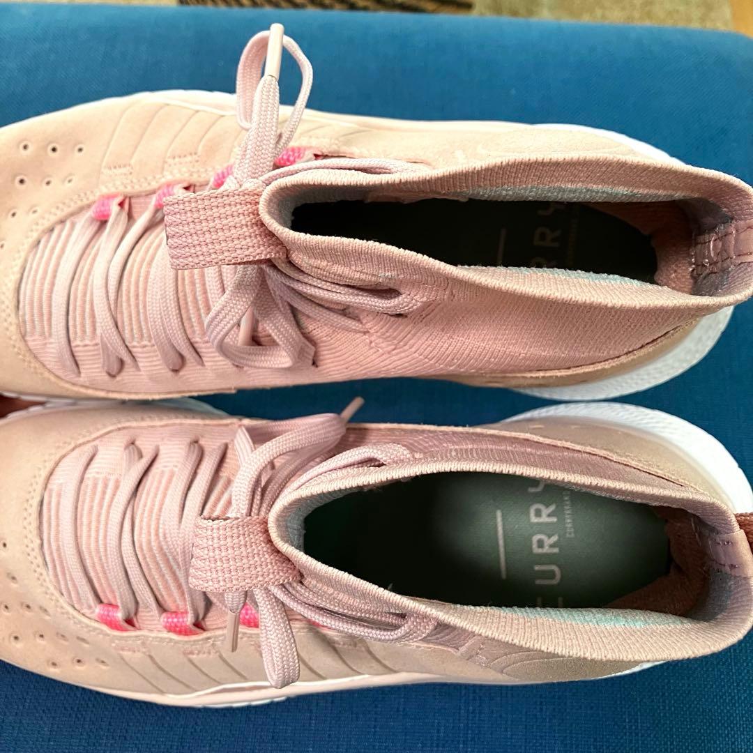 UA CURRY 4 flotro カリー4 フロトロ ピンク ホワイト 27