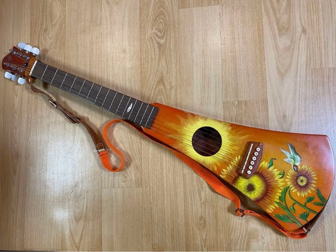 【FLuffy】 トラベルギター ストラップ ケース付