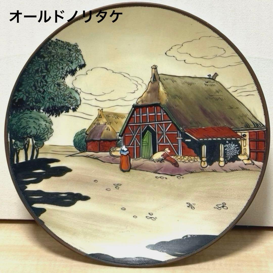 【100年物・希少】オールドノリタケ 飾り皿 25.5cm M-NIPPON