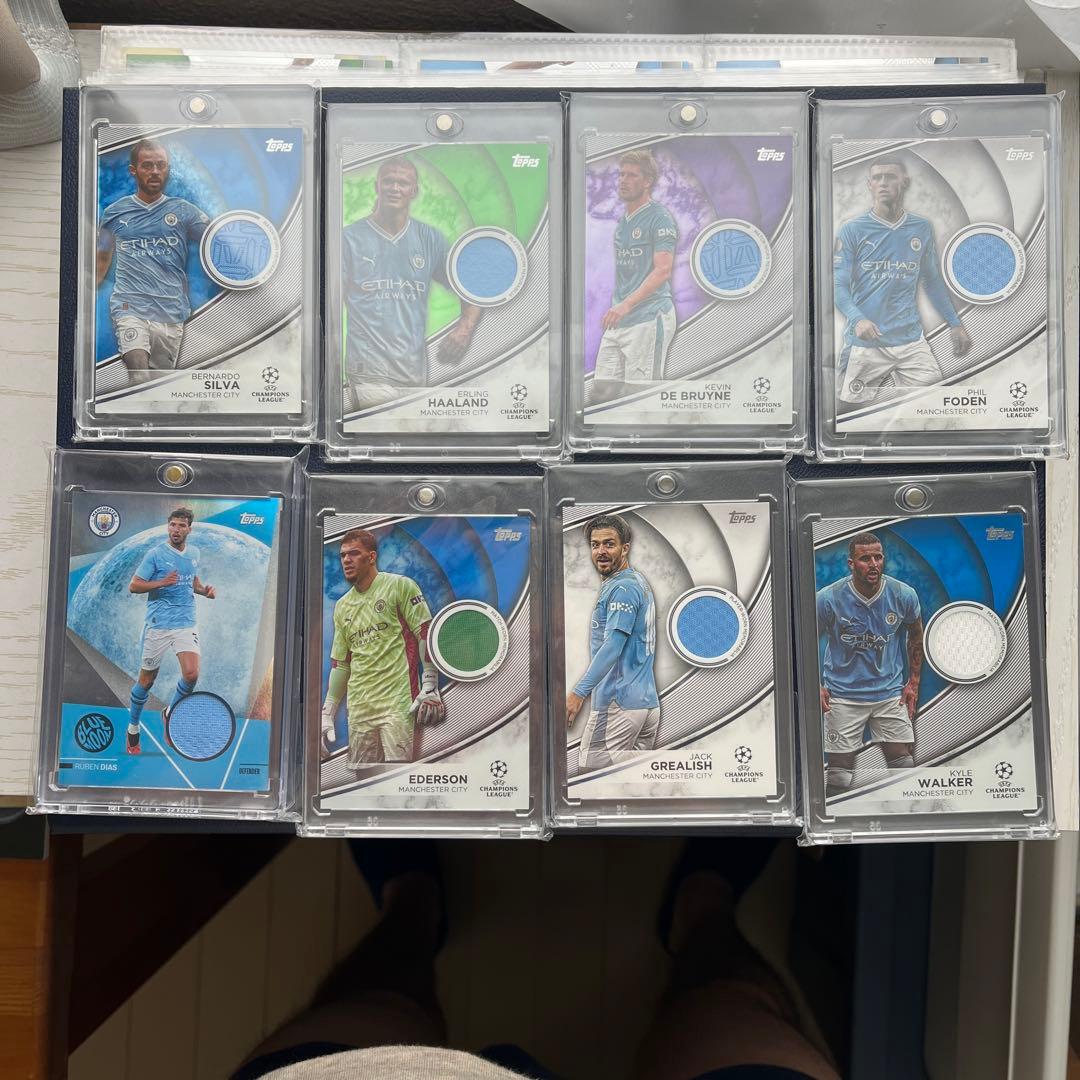 topps Manchester City ジャージカード　8枚セット