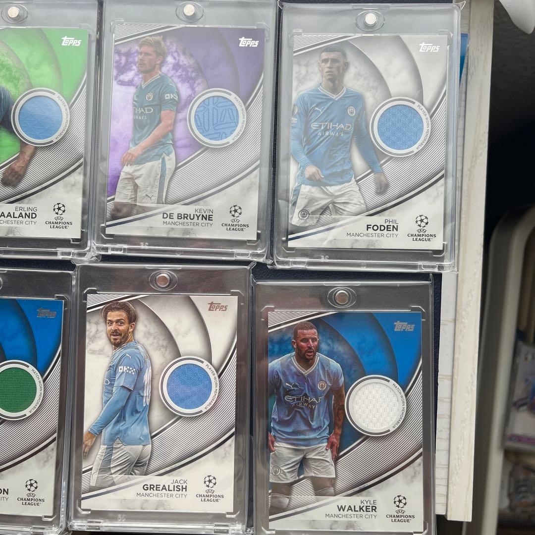 topps Manchester City ジャージカード　8枚セット