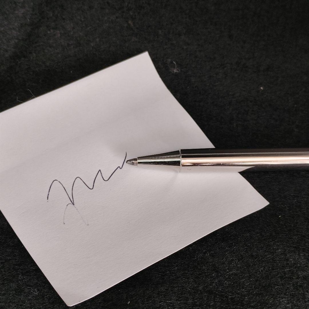 Cartier カルティエ マストドゥ ボールペン 筆記具 ロゴ刻印 シルバー