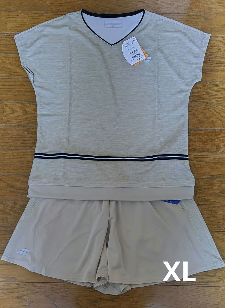 バボラ シャツ 、ショートパンツ セットアップ（XL） レディーステニスウェア