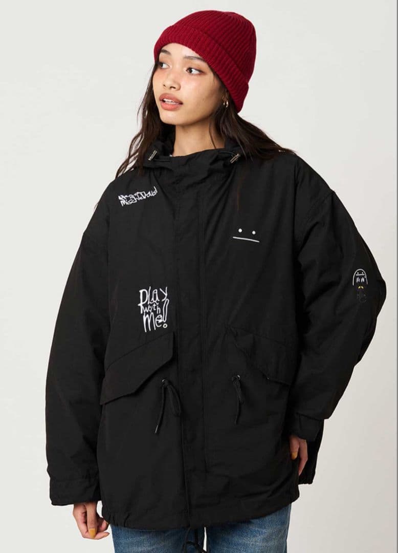 グラニフ　ショートモッズコート　ビューティフルシャドー　Lサイズ　3WAY