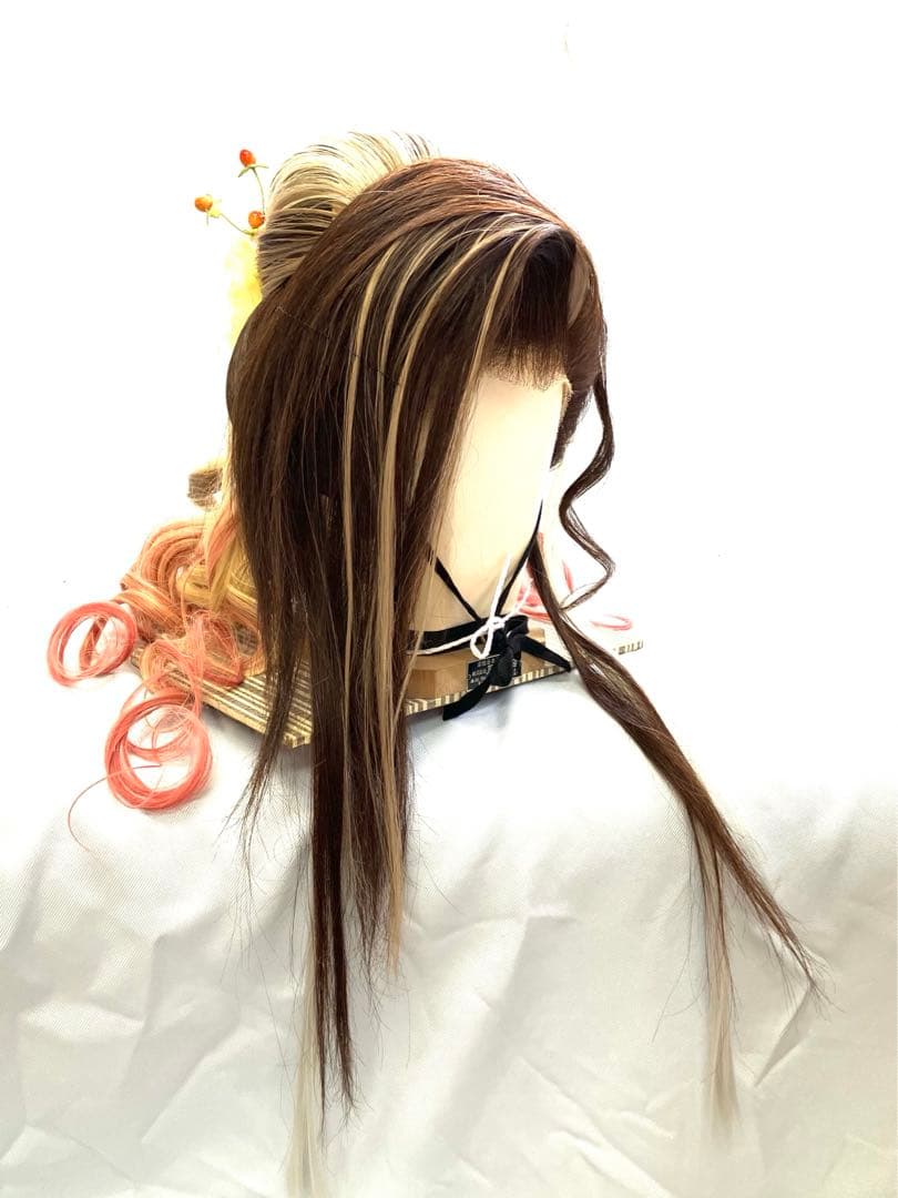 辰巳7号サイズ、創作耐熱ファイバープラス、中古舞踊かつら、大衆演劇かつら