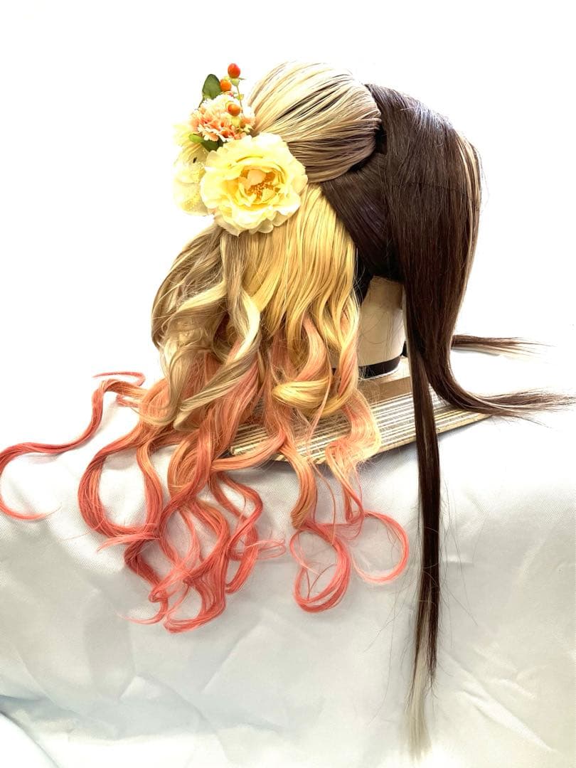 辰巳7号サイズ、創作耐熱ファイバープラス、中古舞踊かつら、大衆演劇かつら