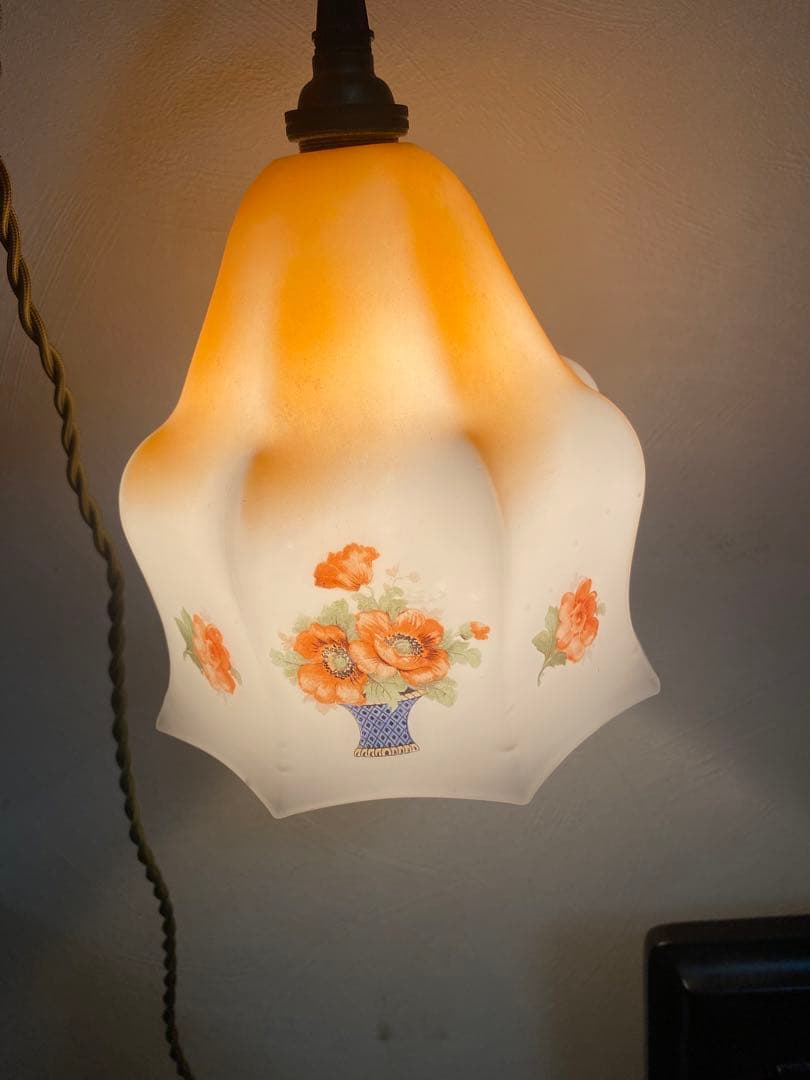 イギリスアンティークランプシェードのみ