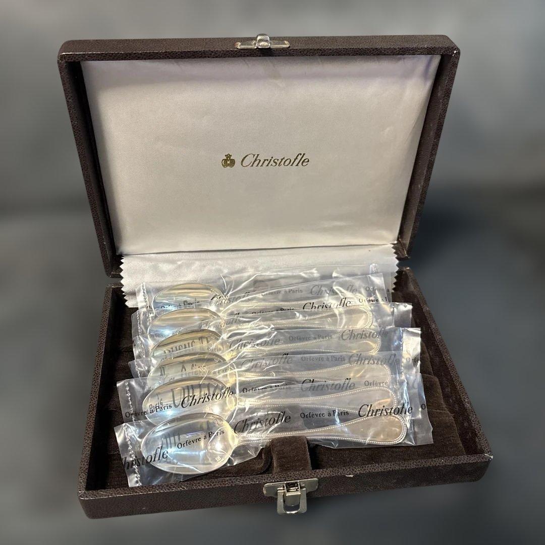 クリストフル　シルバーコーティング　パール　コーヒースプーン 6本セット