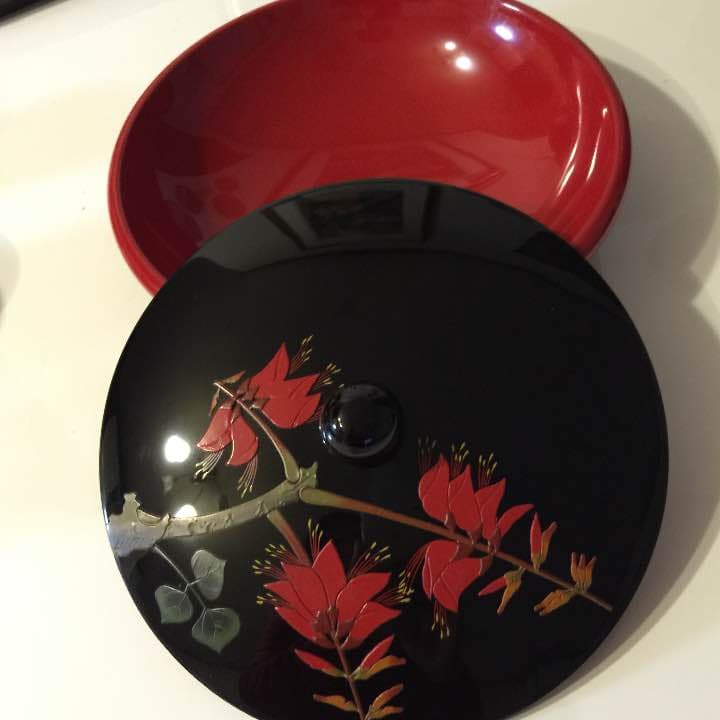 漆器 紅房(べんぼう)漆塗り菓子鉢