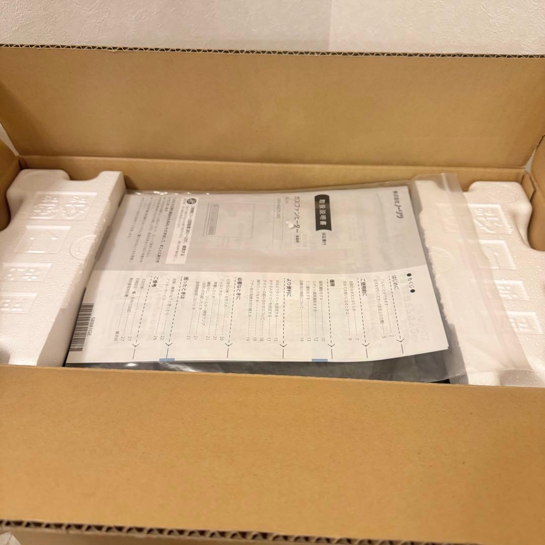 ノーリツ ガスファンヒーター 新品未開封GFH-4007S-W5 2mホース付き