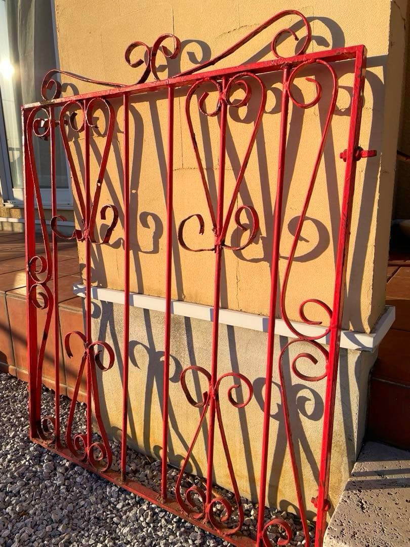 アンティーク門扉　ガーデンフェンス　ガーデニング雑貨　店舗什器　フェンス