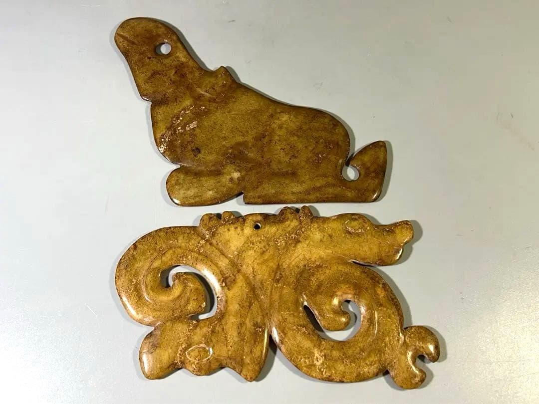 DT698 中国 玉石 二件